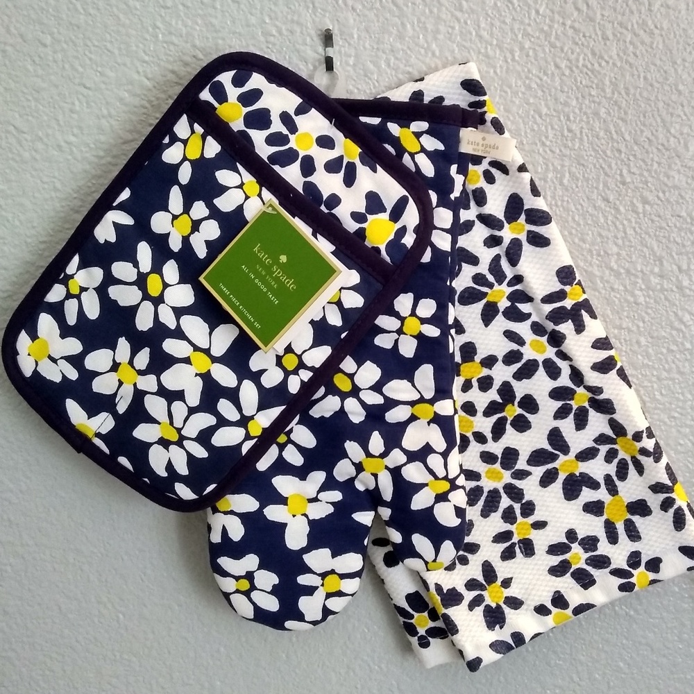 ♠️KateSpade♠️ - Daisy Fields - 3pk Kitchen Set